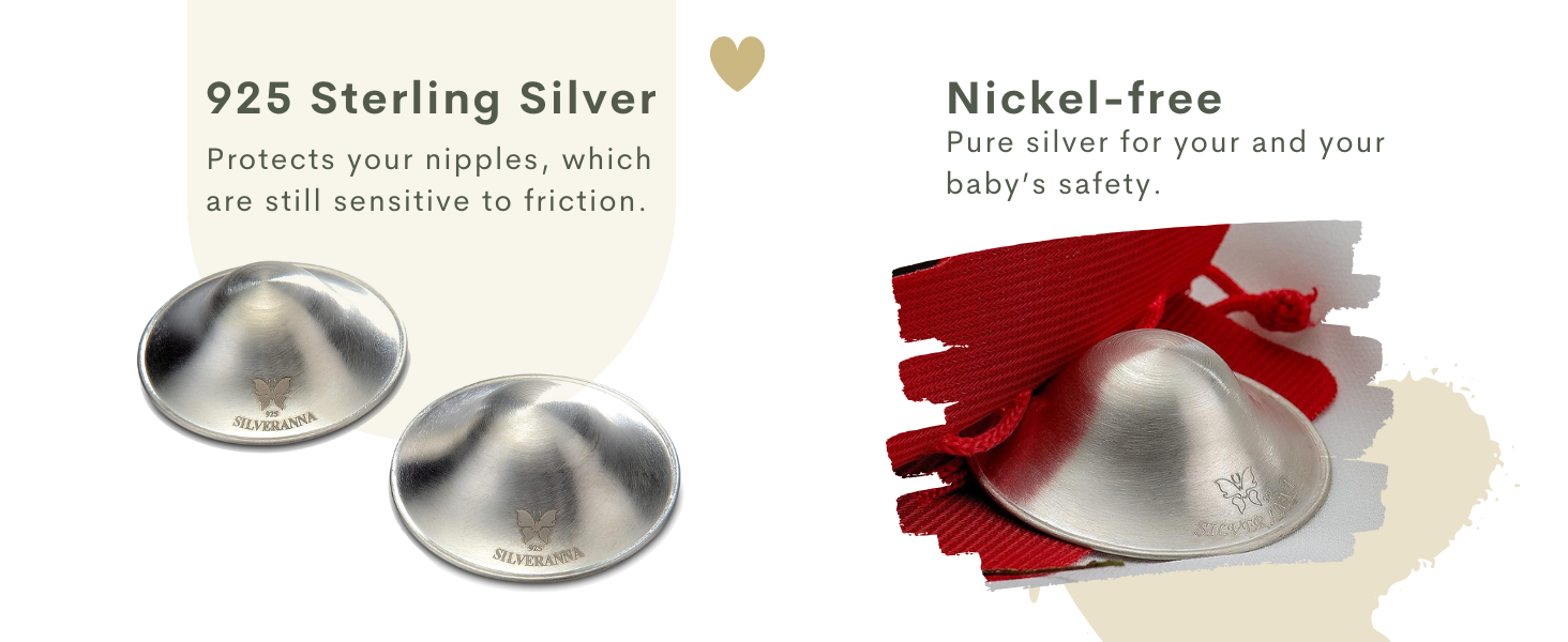 Silveranna® 925 Silver Nipple Shields