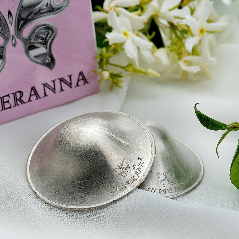 Silveranna® 925 Silver Nipple Shields - L (With Case)